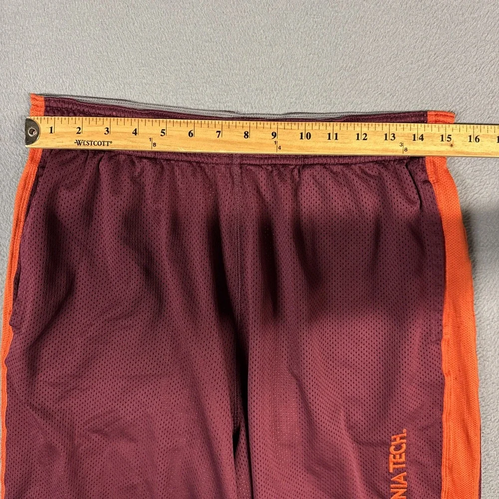 Nike Basketball Shorts Mens Medium Maroon Virginia Tech Dri Fit Relaxed Stretch